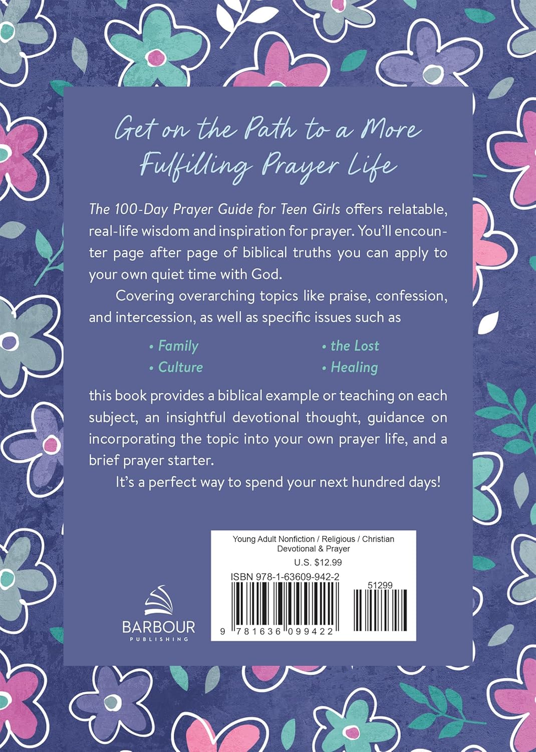 The 100-Day Prayer Guide for Teen Girls