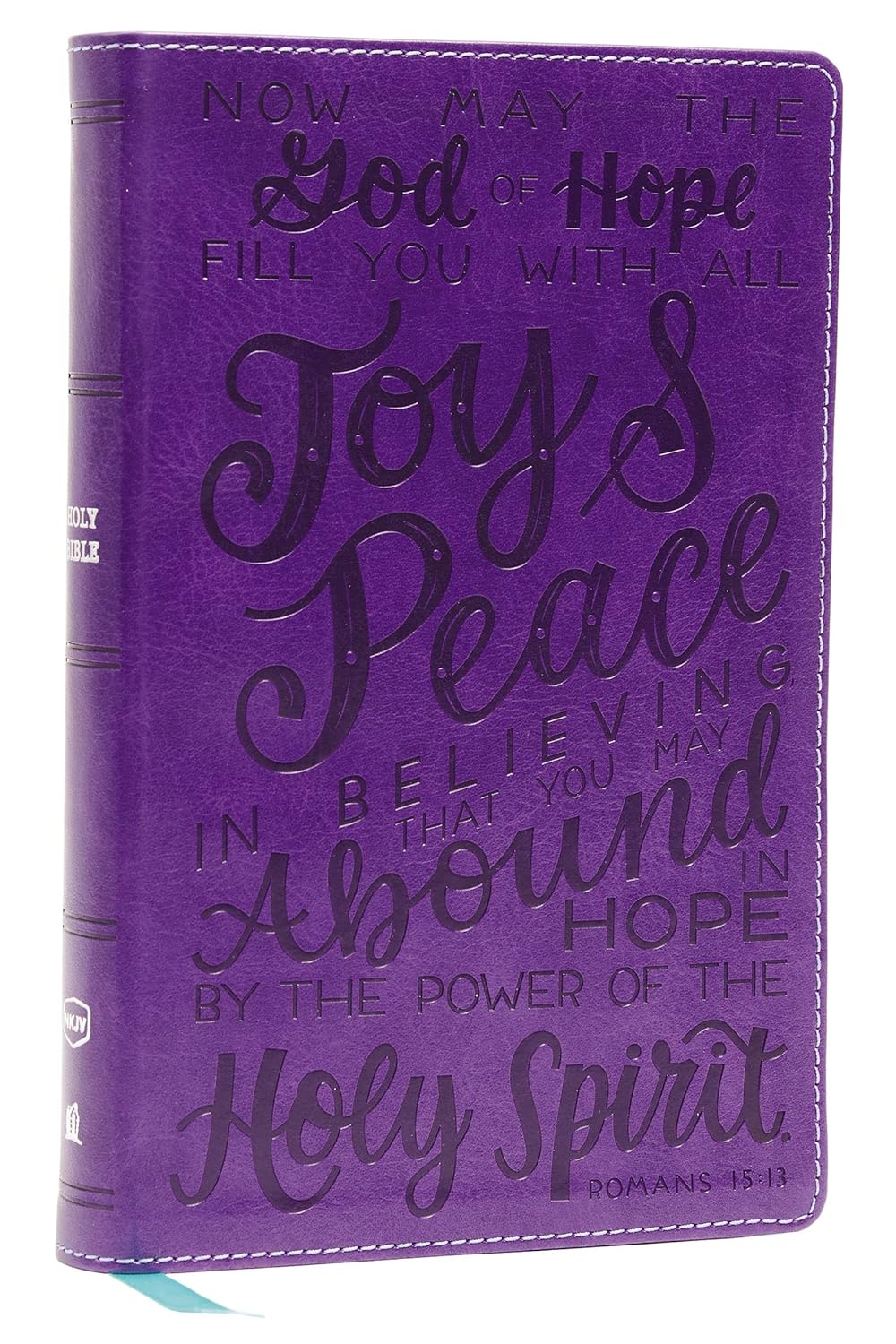 NKJV, Holy Bible for Kids, Verse Art Cover Collection, Leathersoft, Purple