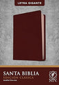 Santa Biblia NTV, Edición clásica, letra gigante (SentiPiel, Vino tinto, Índice, Letra Roja) (Spanish Edition)