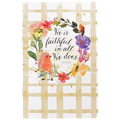 Notebook-Lord Is Faithful Floral