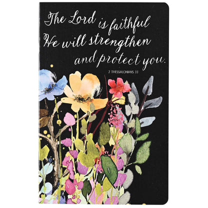 Notebook-Lord Is Faithful Floral