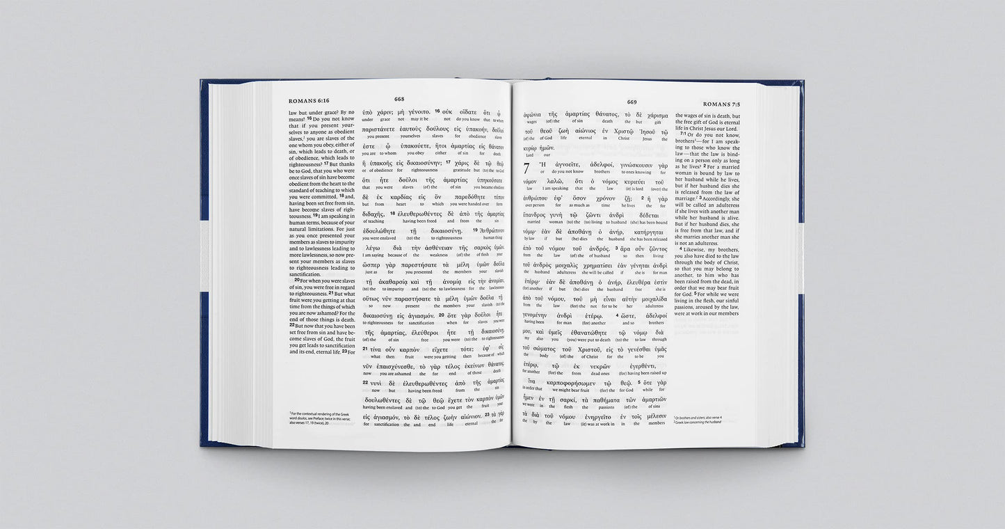 Greek-English Interlinear ESV New Testament: Nestle-Aland Novum Testamentum Graece (NA28) and English Standard Version (ESV) (English and Ancient Greek Edition)