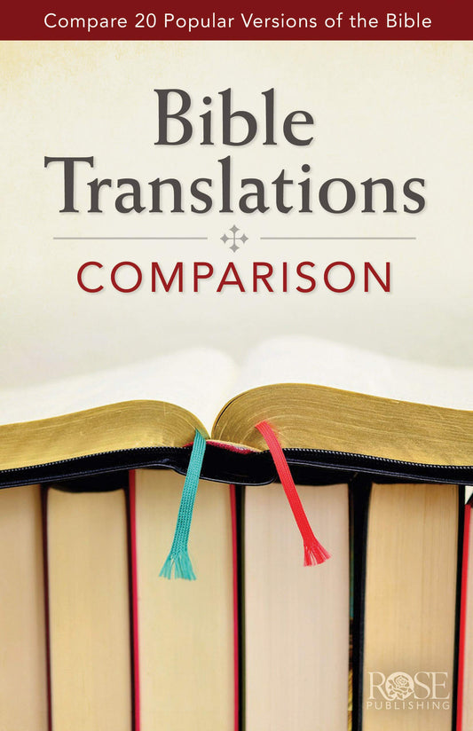 PAMPHLET- Bible Translations Comparison pamphlet: Compare 20 Popular Versions of the Bible (Compare 20 Bible Translations)