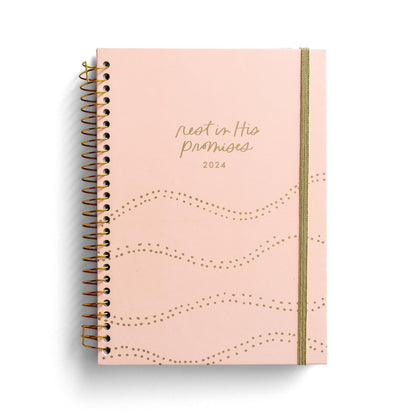 Studio 71 - Rest In His Promises: 2024 12 Month Planner - Weekly Monthly Planner