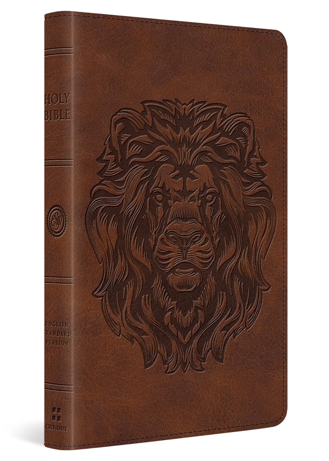 ESV Thinline Bible Royal Lion Brown