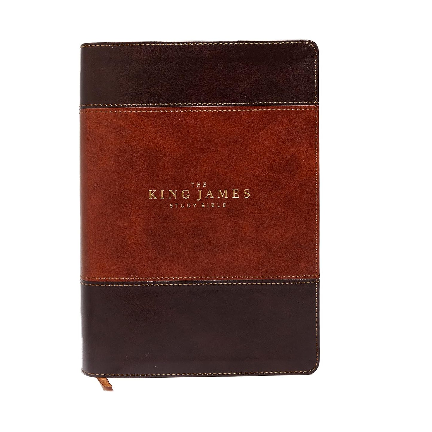 KJV, The King James Study Bible, Leathersoft, Brown, Red Letter, Full-Color Edition