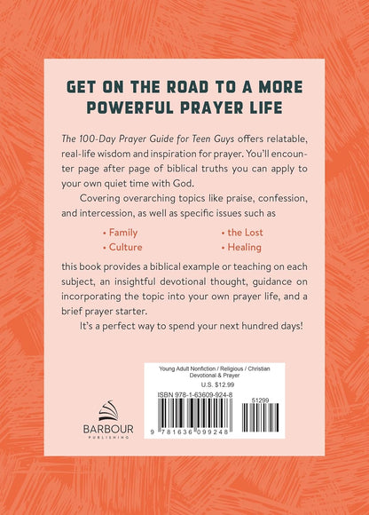 The 100-Day Prayer Guide for Teen Guys