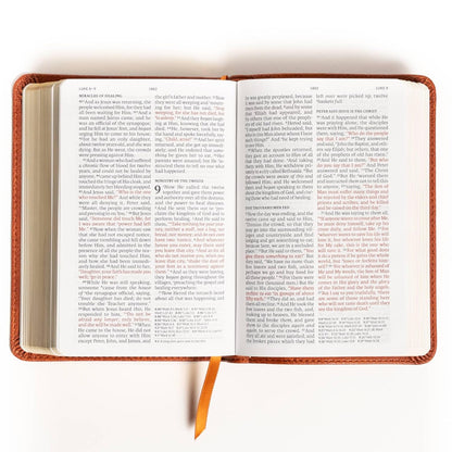 NASB Compact Reference Bible, Burnt Sienna LeatherTouch