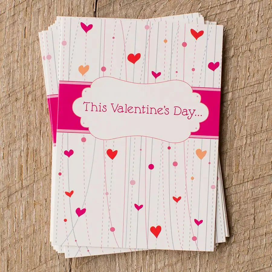 Valentine's Day - Valentine's Prayers - 10 Note Cards & Envelopes