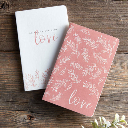 Creative Brands Faithworks-Inspirational 3.5 x 5.5-Inch Notebooks, Set of 2, Love