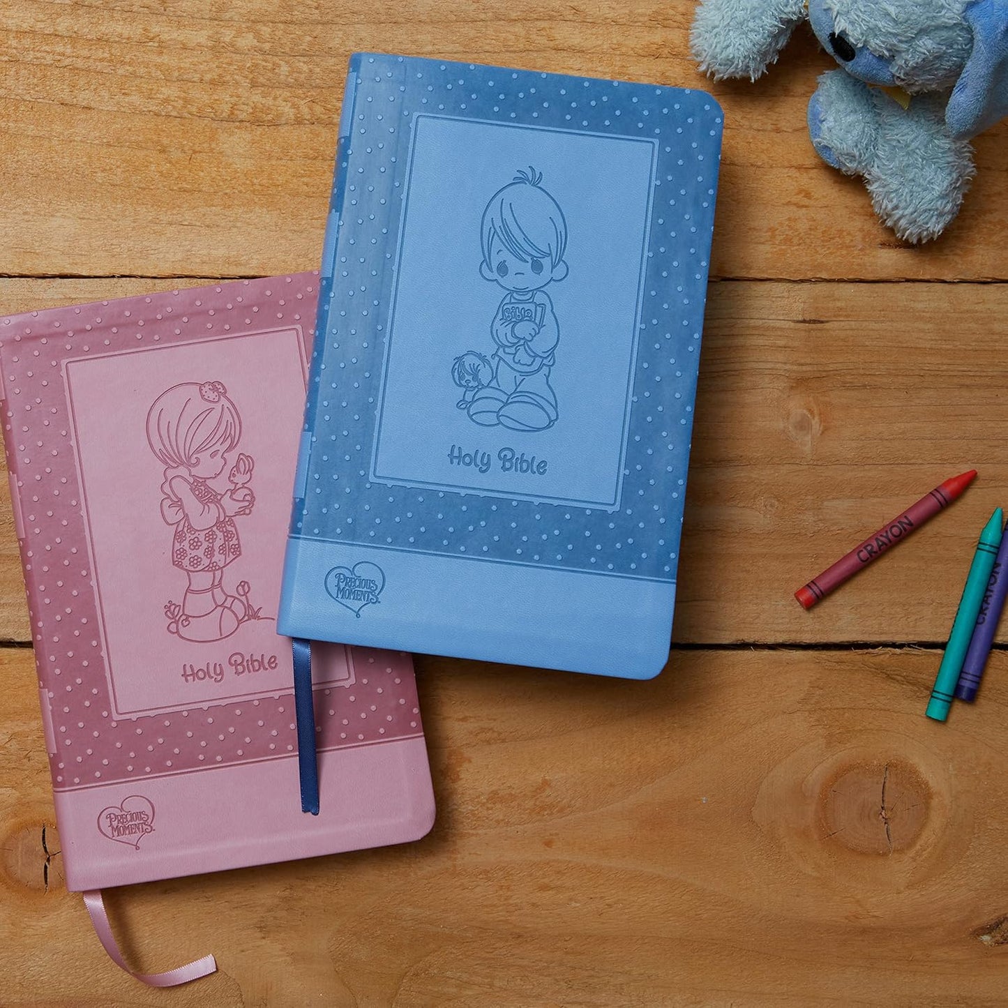 ICB, Precious Moments Bible, Leathersoft, Blue: International Children's Bible