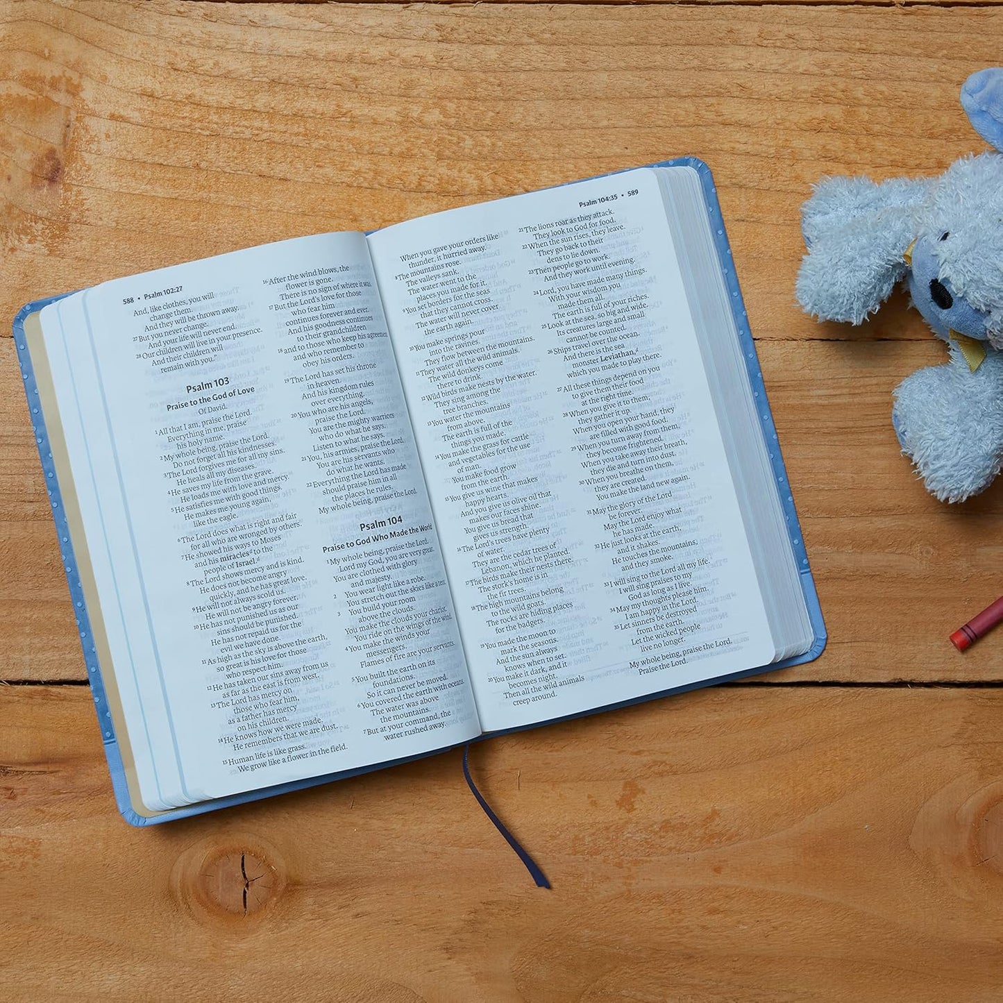 ICB, Precious Moments Bible, Leathersoft, Blue: International Children's Bible