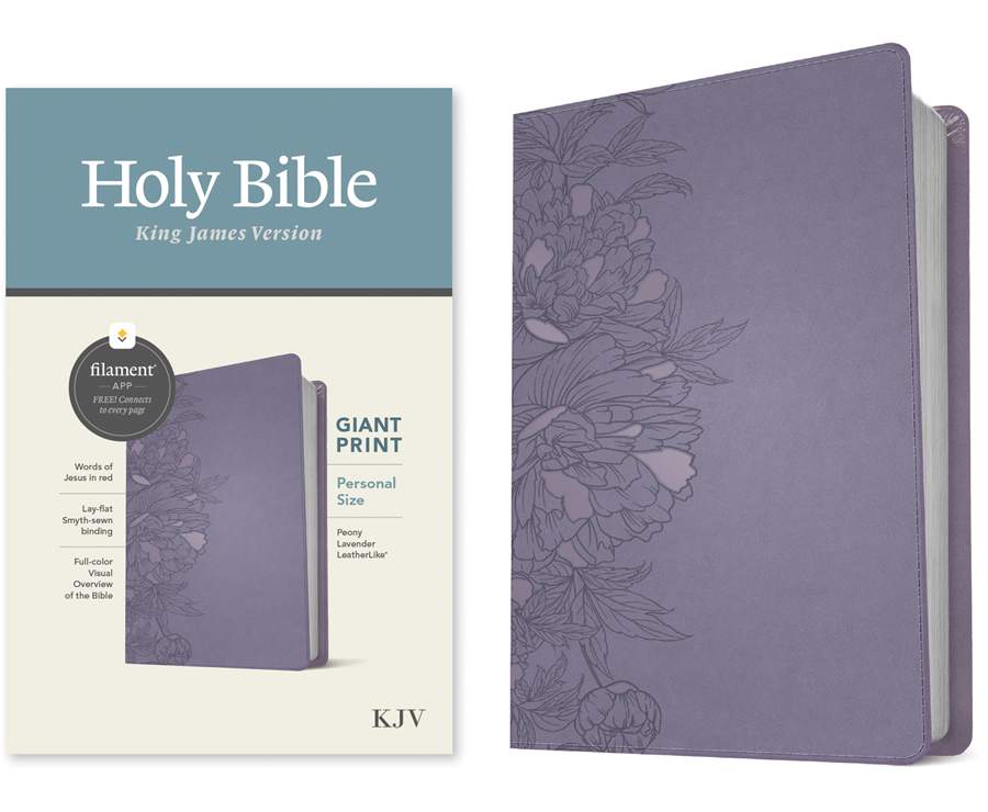 KJV Personal Size Giant Print Bible, Filament Enabled, Lavender