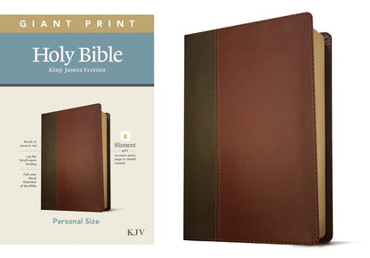 KJV Personal Size Giant Print Bible, Filament Enabled, Brown