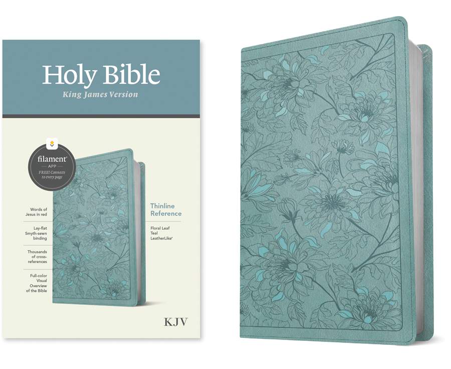 KJV Thinline Reference Bible, Filament Enabled, Teal