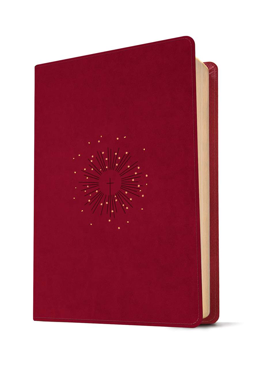 NLT Personal Size Giant Print Bible, Filament-Enabled Edition (LeatherLike, Aurora Cranberry, Red Letter)