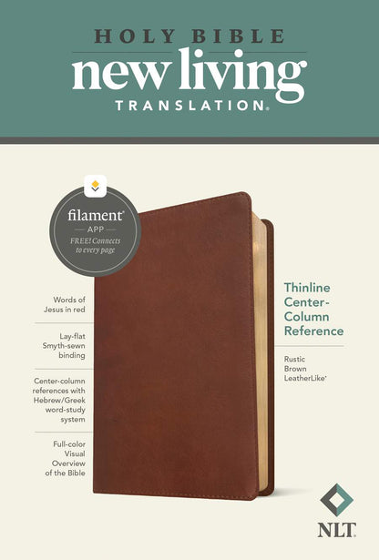 NLT Thinline Center-Column Reference Bible, Filament-Enabled Edition