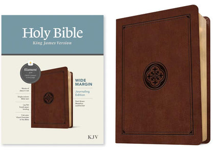 KJV Wide Margin Bible, Filament Enabled, Brown