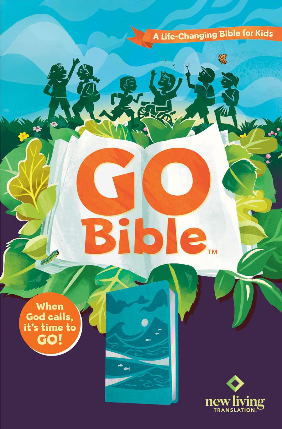 NLT Go Bible for Kids (LeatherLike, Teal Ocean)