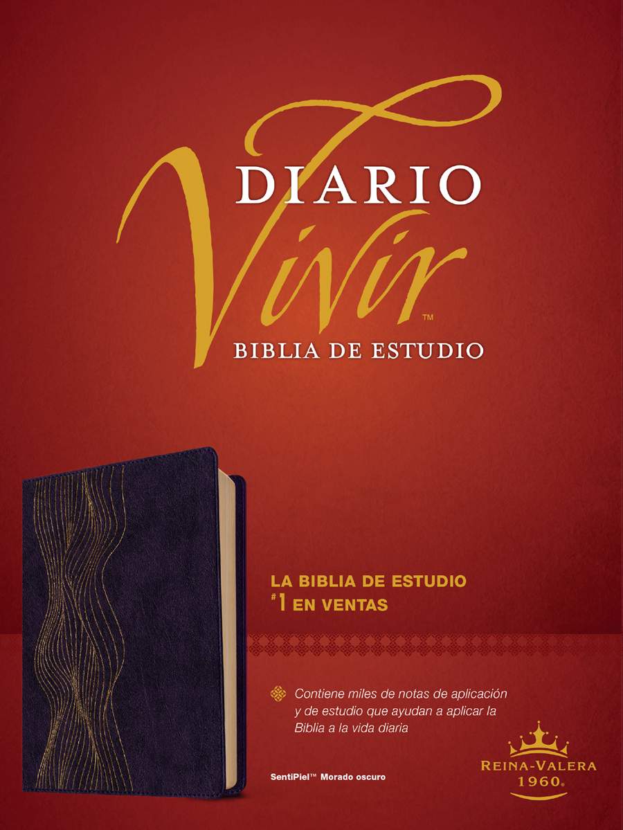 Biblia de estudio del diario vivir RVR60, Morado Oscuro