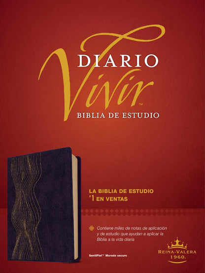 Biblia de estudio del diario vivir RVR60, Morado Oscuro