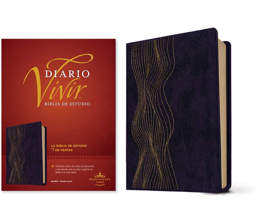 Biblia de estudio del diario vivir RVR60, Morado Oscuro