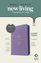NLT Compact Giant Print Zipper Bible-Purple, Filament Enabled