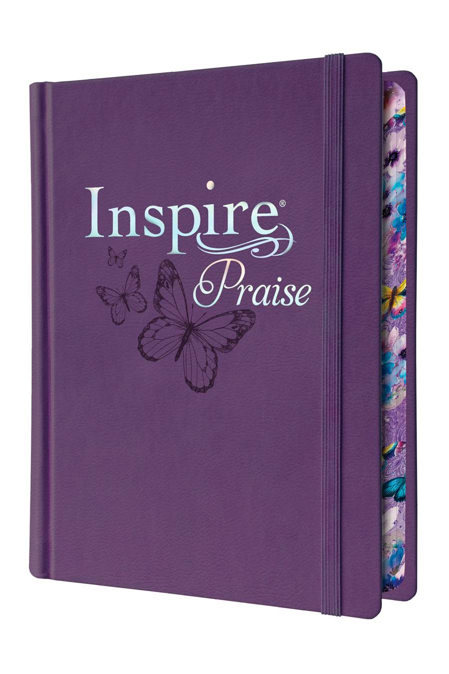 Inspire PRAISE Bible NLT, Filament Enabled, LeatherLike Hardcover, Purple