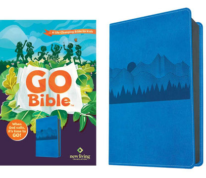 NLT Go Bible for Kids (LeatherLike, Blue Mountains)