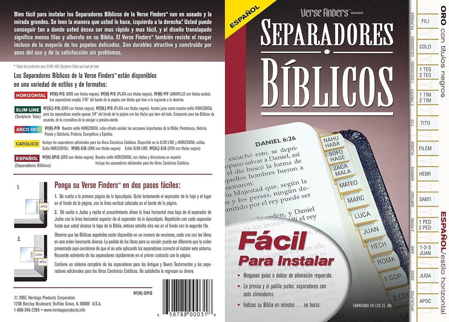 Separadores Biblicos Espanol