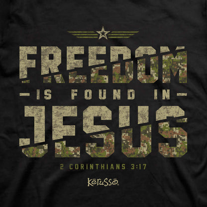 Kerusso Christian T-Shirt Freedom In Jesus 2 Corinthians 3:17