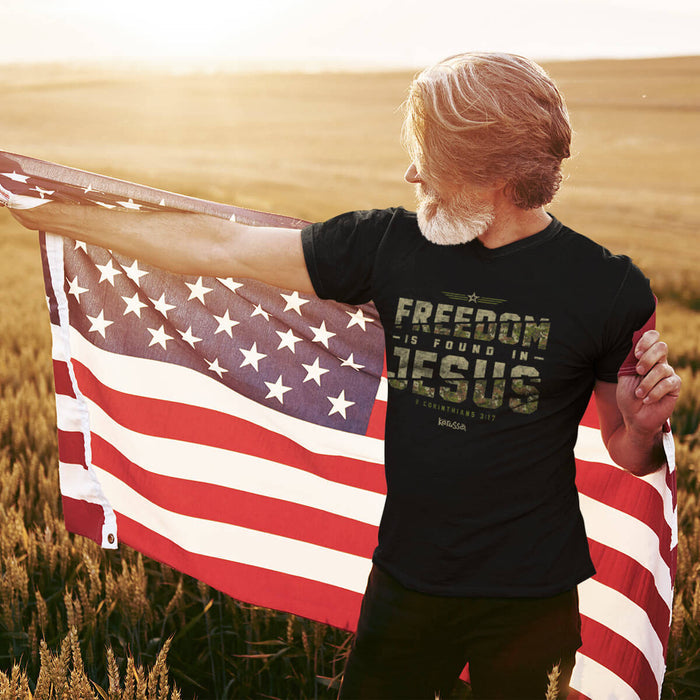 Kerusso Christian T-Shirt Freedom In Jesus 2 Corinthians 3:17