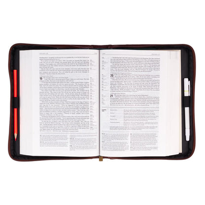 Names of God Brown Faux Leather Bible Cover