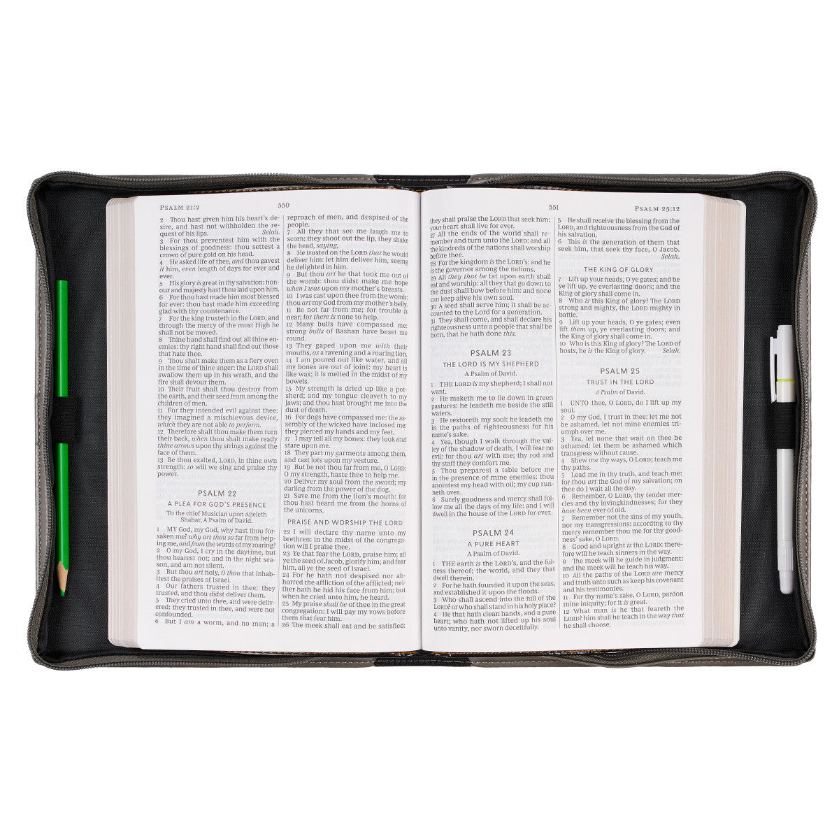 Be Still And Know Faux Leather Bible Cover - Psalm 46:10