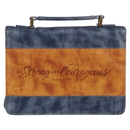 Bible Cover for Men: Strong & Courageous
