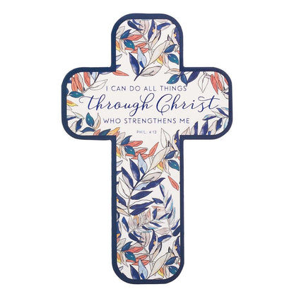 All Things Through Christ Cross Bookmark - Philippians 4:13