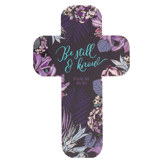 Be Still and Know Tropical Purple Bookmark - Psalm 46:10