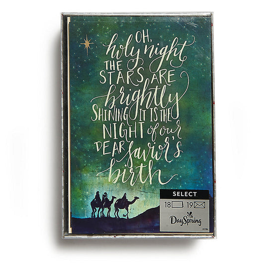 Oh, Holy Night - 18 Christmas Boxed Cards, KJV