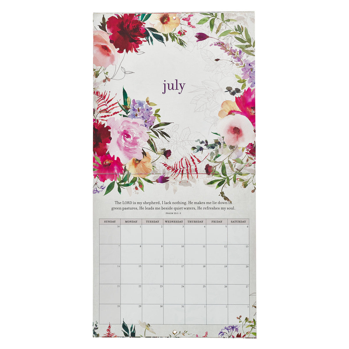 2024 Everything Beautiful Floral Wall Calendar. - Ecclesiastes 3:11