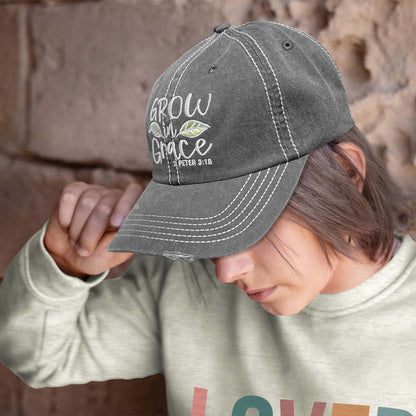 Cherished Girl Womens Cap Grow In Grace