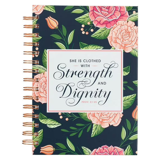 Strength & Dignity Proverbs Large Hardcover Notebook