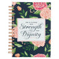 Strength & Dignity Proverbs Large Hardcover Notebook