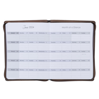 Trust in the Lord Sparrow Faux Leather 18-Month Planner for Women