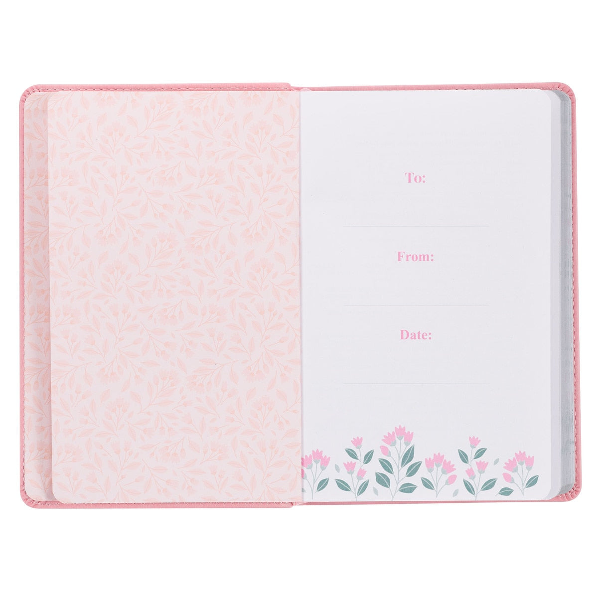 Look Up, Girl! Pink Faux Leather Devotional