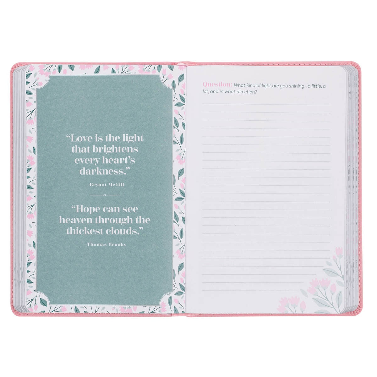 Look Up, Girl! Pink Faux Leather Devotional