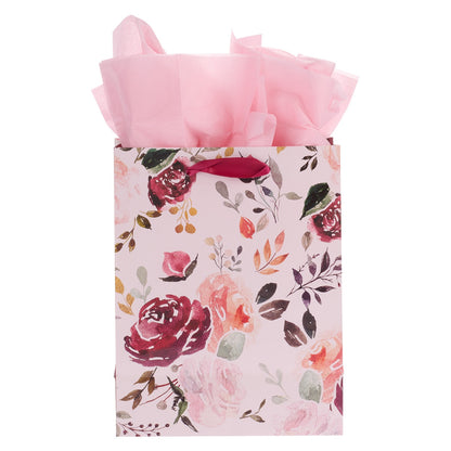 The Plans I Have for You Plum Floral Medium Gift Bag – Jeremiah 29:11