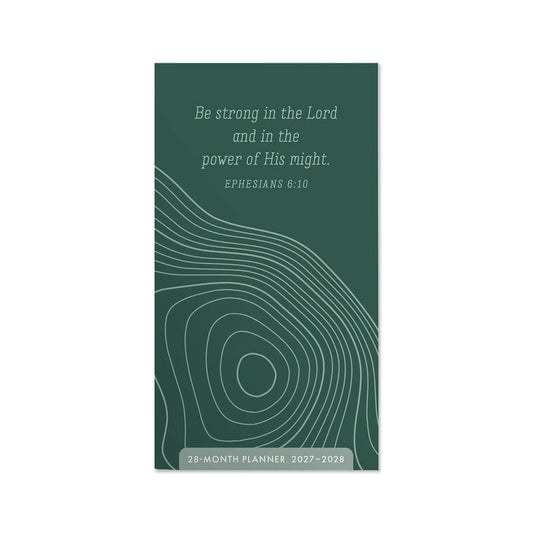 Be Strong 2027-2028 Inspirational Pocket Planner, 28-Month