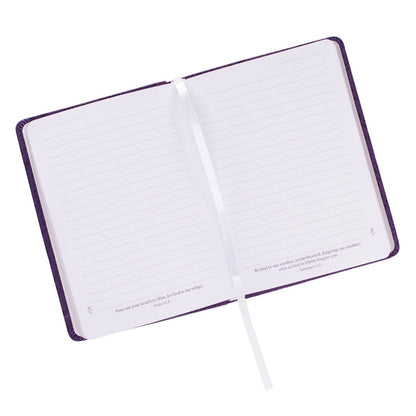 I Can Do All This Purple Handy-sized Faux Leather Journal - Philippians 4:13