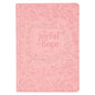 Joyful in Hope Pink Faux Leather Classic Journal - Romans 12:12