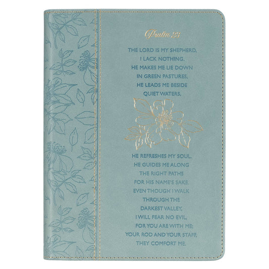 Psalm 23 Blue Faux Leather Classic Journal